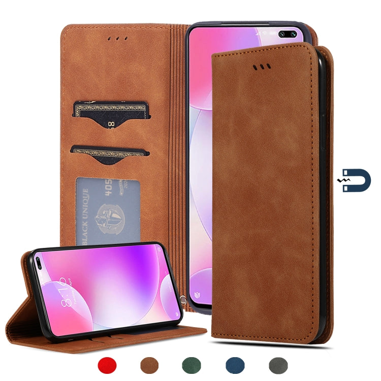 Retro Skin Feel Business Magnetic Horizontal Flip Leather Case, For Redmi K30 & Poco X2, For Redmi K30 Pro / Poco F2 Pro, For Redmi Note 9 / Redmi 10X 4G, For Redmi Note 9 Pro / Note 9S, For Xiaomi Poco M2 Pro, For Xiaomi Mi CC9 Pro / Note 10