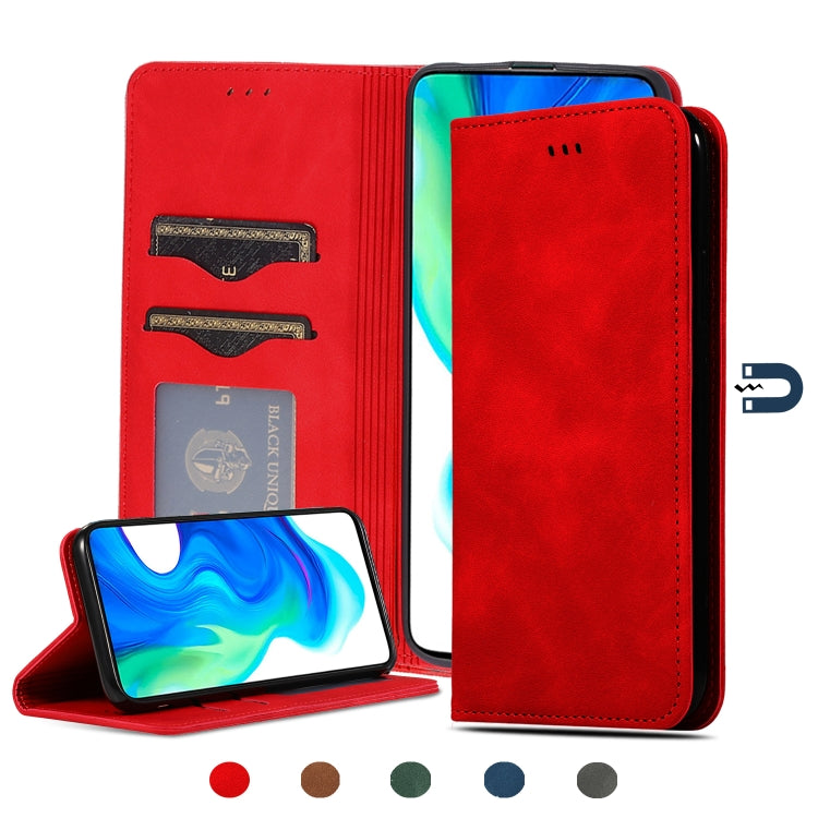 Retro Skin Feel Business Magnetic Horizontal Flip Leather Case, For Redmi K30 & Poco X2, For Redmi K30 Pro / Poco F2 Pro, For Redmi Note 9 / Redmi 10X 4G, For Redmi Note 9 Pro / Note 9S, For Xiaomi Poco M2 Pro, For Xiaomi Mi CC9 Pro / Note 10