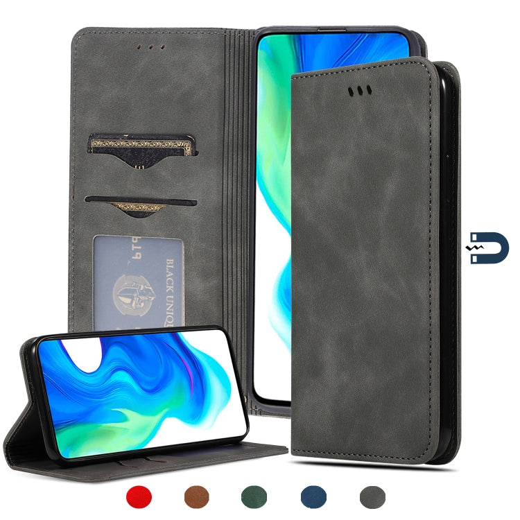 Retro Skin Feel Business Magnetic Horizontal Flip Leather Case, For Redmi K30 & Poco X2, For Redmi K30 Pro / Poco F2 Pro, For Redmi Note 9 / Redmi 10X 4G, For Redmi Note 9 Pro / Note 9S, For Xiaomi Poco M2 Pro, For Xiaomi Mi CC9 Pro / Note 10