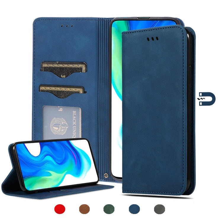 Retro Skin Feel Business Magnetic Horizontal Flip Leather Case, For Redmi K30 & Poco X2, For Redmi K30 Pro / Poco F2 Pro, For Redmi Note 9 / Redmi 10X 4G, For Redmi Note 9 Pro / Note 9S, For Xiaomi Poco M2 Pro, For Xiaomi Mi CC9 Pro / Note 10