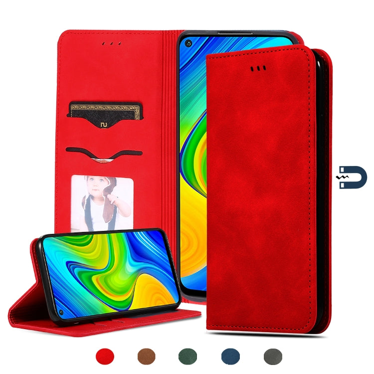 Retro Skin Feel Business Magnetic Horizontal Flip Leather Case, For Redmi K30 & Poco X2, For Redmi K30 Pro / Poco F2 Pro, For Redmi Note 9 / Redmi 10X 4G, For Redmi Note 9 Pro / Note 9S, For Xiaomi Poco M2 Pro, For Xiaomi Mi CC9 Pro / Note 10