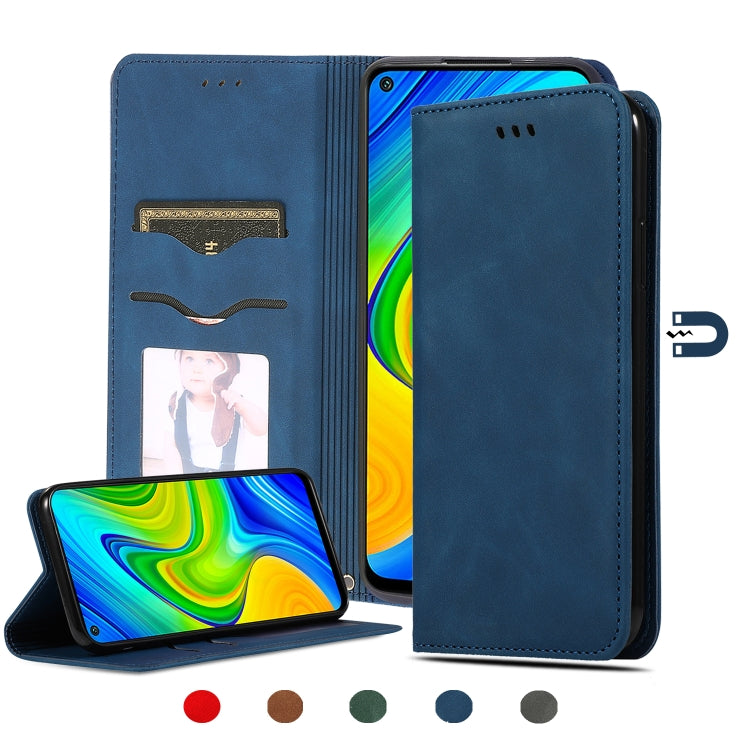 Retro Skin Feel Business Magnetic Horizontal Flip Leather Case, For Redmi K30 & Poco X2, For Redmi K30 Pro / Poco F2 Pro, For Redmi Note 9 / Redmi 10X 4G, For Redmi Note 9 Pro / Note 9S, For Xiaomi Poco M2 Pro, For Xiaomi Mi CC9 Pro / Note 10
