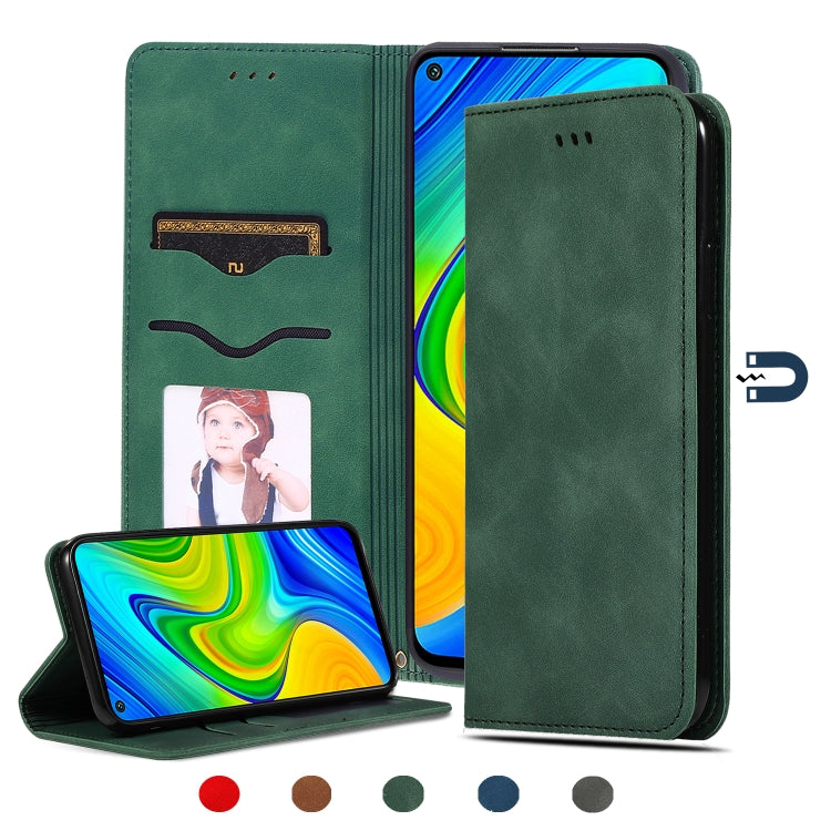 Retro Skin Feel Business Magnetic Horizontal Flip Leather Case, For Redmi K30 & Poco X2, For Redmi K30 Pro / Poco F2 Pro, For Redmi Note 9 / Redmi 10X 4G, For Redmi Note 9 Pro / Note 9S, For Xiaomi Poco M2 Pro, For Xiaomi Mi CC9 Pro / Note 10