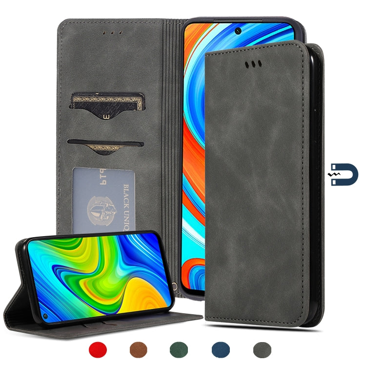 Retro Skin Feel Business Magnetic Horizontal Flip Leather Case, For Redmi K30 & Poco X2, For Redmi K30 Pro / Poco F2 Pro, For Redmi Note 9 / Redmi 10X 4G, For Redmi Note 9 Pro / Note 9S, For Xiaomi Poco M2 Pro, For Xiaomi Mi CC9 Pro / Note 10