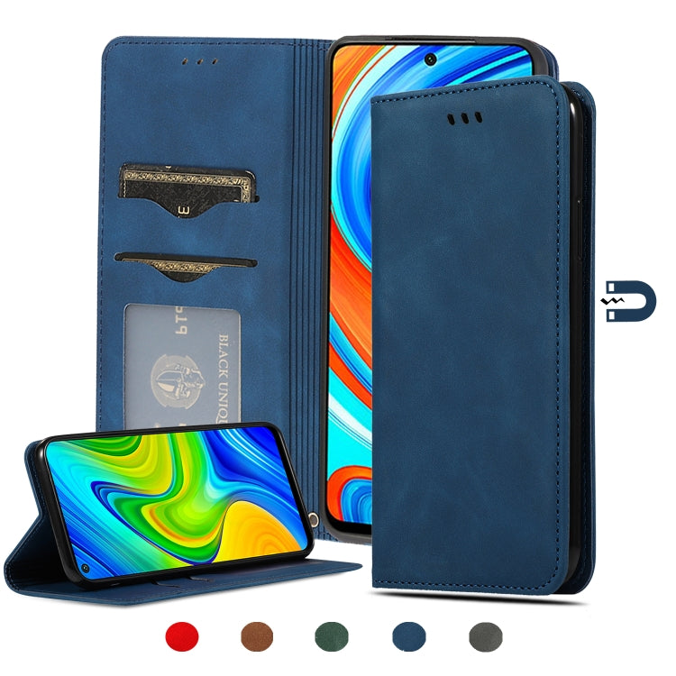 Retro Skin Feel Business Magnetic Horizontal Flip Leather Case, For Redmi K30 & Poco X2, For Redmi K30 Pro / Poco F2 Pro, For Redmi Note 9 / Redmi 10X 4G, For Redmi Note 9 Pro / Note 9S, For Xiaomi Poco M2 Pro, For Xiaomi Mi CC9 Pro / Note 10