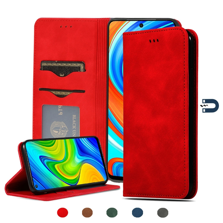 Retro Skin Feel Business Magnetic Horizontal Flip Leather Case, For Redmi K30 & Poco X2, For Redmi K30 Pro / Poco F2 Pro, For Redmi Note 9 / Redmi 10X 4G, For Redmi Note 9 Pro / Note 9S, For Xiaomi Poco M2 Pro, For Xiaomi Mi CC9 Pro / Note 10