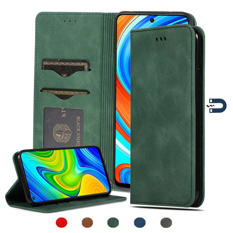 Retro Skin Feel Business Magnetic Horizontal Flip Leather Case, For Redmi K30 & Poco X2, For Redmi K30 Pro / Poco F2 Pro, For Redmi Note 9 / Redmi 10X 4G, For Redmi Note 9 Pro / Note 9S, For Xiaomi Poco M2 Pro, For Xiaomi Mi CC9 Pro / Note 10