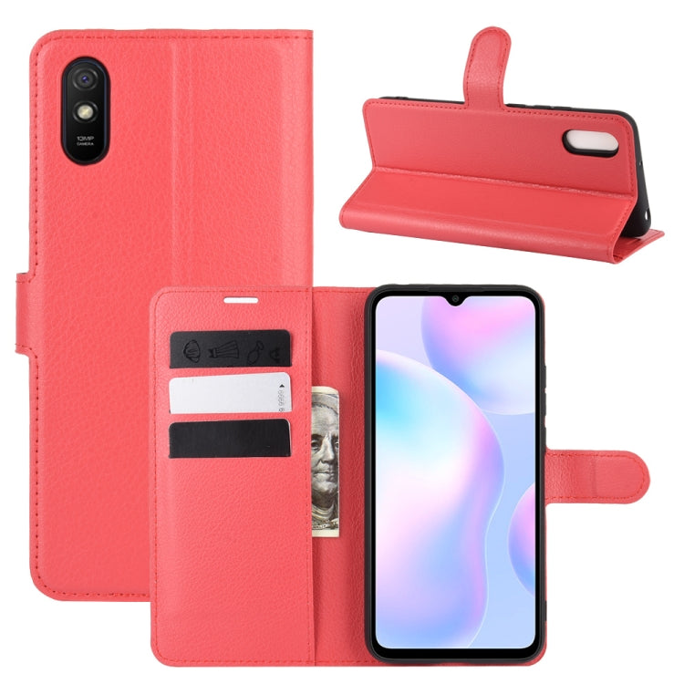 For Xiaomi Redmi 9A Litchi Texture Horizontal Flip Protective Case with Holder & Card Slots & Wallet, For Redmi 9A, For Xiaomi Redmi 9A