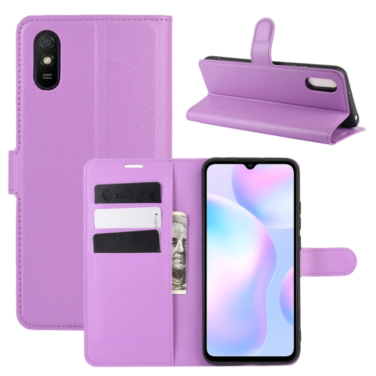 For Xiaomi Redmi 9A Litchi Texture Horizontal Flip Protective Case with Holder & Card Slots & Wallet, For Redmi 9A, For Xiaomi Redmi 9A