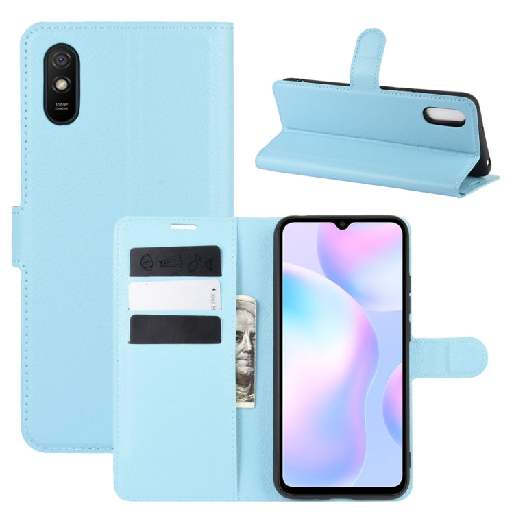 For Xiaomi Redmi 9A Litchi Texture Horizontal Flip Protective Case with Holder & Card Slots & Wallet, For Redmi 9A, For Xiaomi Redmi 9A