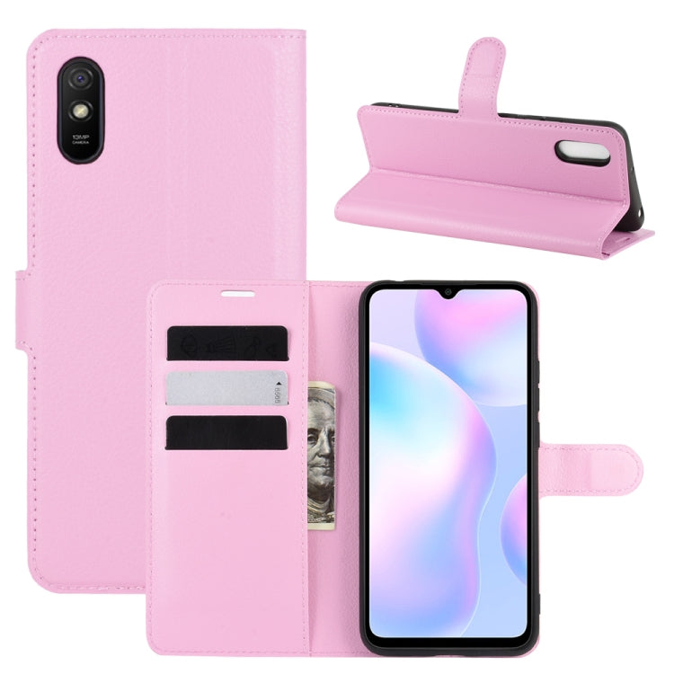 For Xiaomi Redmi 9A Litchi Texture Horizontal Flip Protective Case with Holder & Card Slots & Wallet, For Redmi 9A, For Xiaomi Redmi 9A