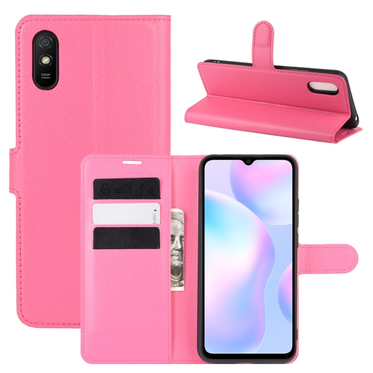 For Xiaomi Redmi 9A Litchi Texture Horizontal Flip Protective Case with Holder & Card Slots & Wallet, For Redmi 9A, For Xiaomi Redmi 9A