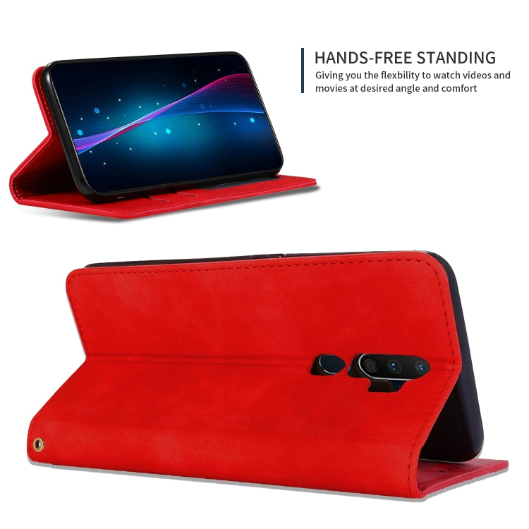 Retro Skin Feel Business Magnetic Horizontal Flip Leather Case, For OPPO A9 2020 & A5 2020 & A11X, For OPPO Reno 2Z & Reno 2F
