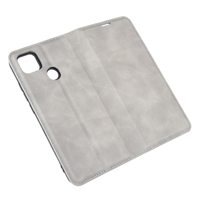 For Xiaomi Redmi 9C Retro-skin Business Magnetic Suction Leather Case with Holder & Card Slots & Wallet, For Redmi 9C