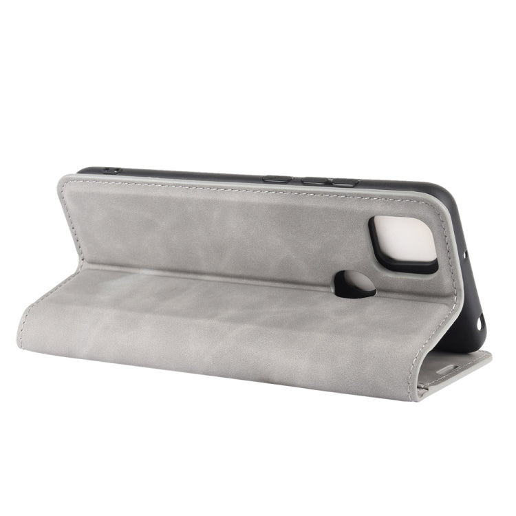 For Xiaomi Redmi 9C Retro-skin Business Magnetic Suction Leather Case with Holder & Card Slots & Wallet, For Redmi 9C