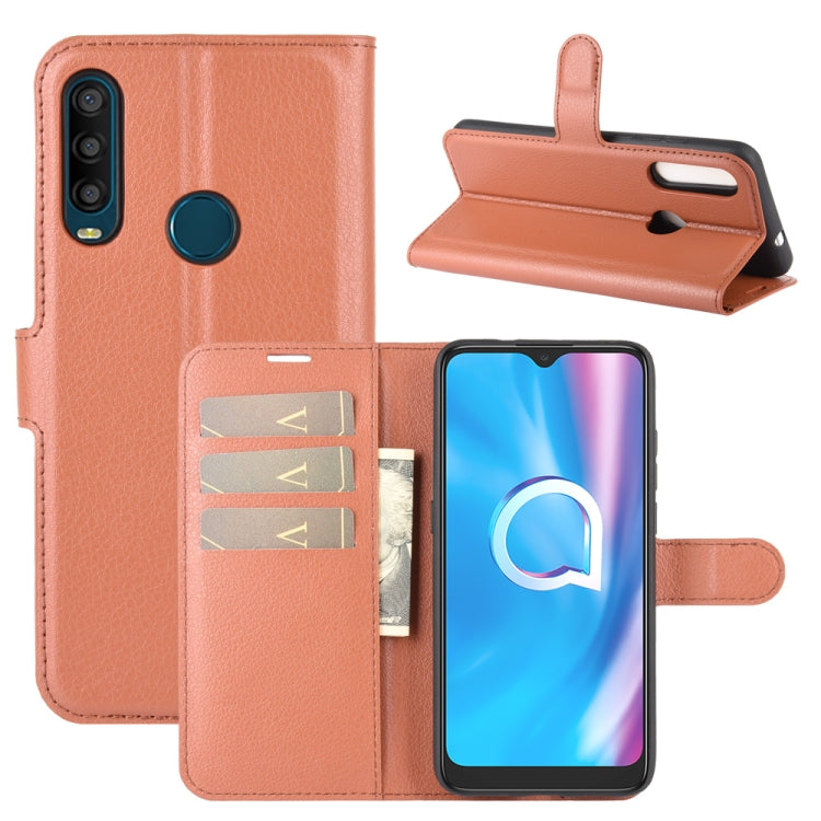 For Alcatel 1SE  2020 Litchi Texture Horizontal Flip Protective Case with Holder & Card Slots & Wallet, For Alcatel 1SE 2020