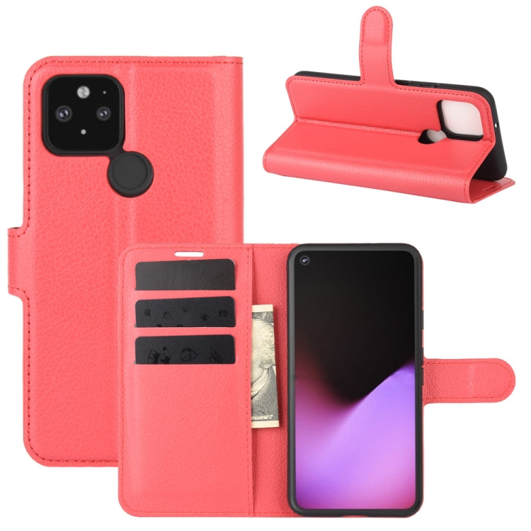 For Google Pixel 5 XL  Litchi Texture Horizontal Flip Protective Case with Holder & Card Slots & Wallet, For Google Pixel 5 XL