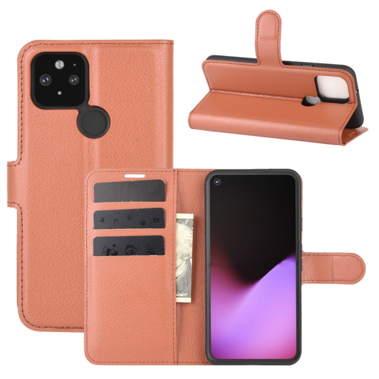 For Google Pixel 5 XL  Litchi Texture Horizontal Flip Protective Case with Holder & Card Slots & Wallet, For Google Pixel 5 XL