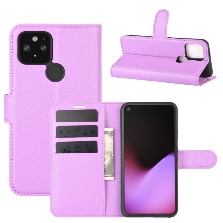 For Google Pixel 5 XL  Litchi Texture Horizontal Flip Protective Case with Holder & Card Slots & Wallet, For Google Pixel 5 XL