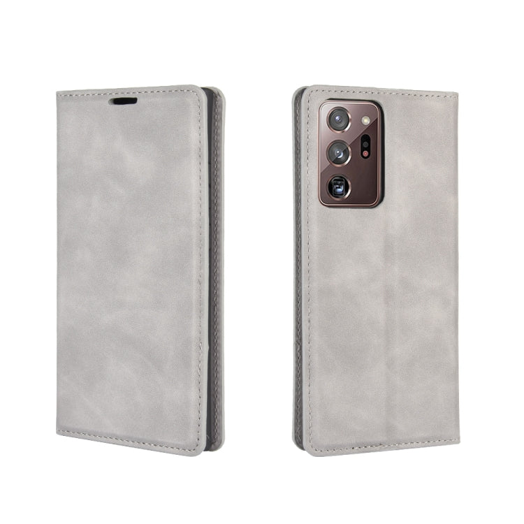 For Samsung Galaxy Note20 Ultra Retro-skin Business Magnetic Suction Leather Case with Holder & Card Slots & Wallet, For Samsung Galaxy Note20 Ultra