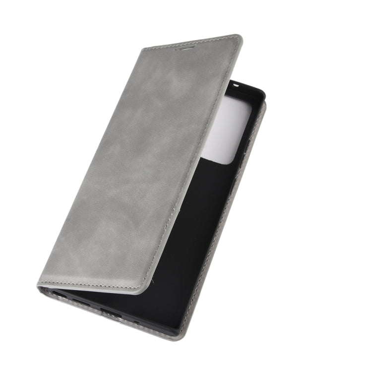 For Samsung Galaxy Note20 Ultra Retro-skin Business Magnetic Suction Leather Case with Holder & Card Slots & Wallet, For Samsung Galaxy Note20 Ultra