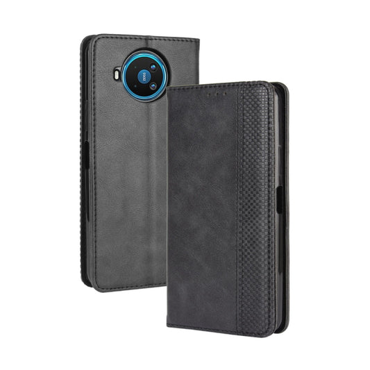 For Nokia 8.3 5G Magnetic Buckle Retro Crazy Horse Texture Horizontal Flip Leather Case  , with Holder & Card Slots & Photo Frame, For Nokia 8.3 5G
