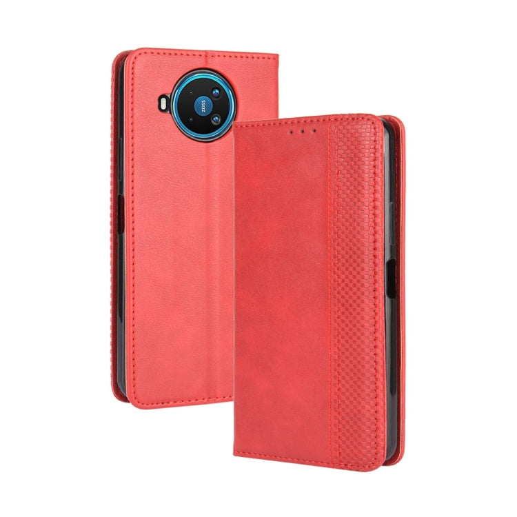 For Nokia 8.3 5G Magnetic Buckle Retro Crazy Horse Texture Horizontal Flip Leather Case  , with Holder & Card Slots & Photo Frame, For Nokia 8.3 5G