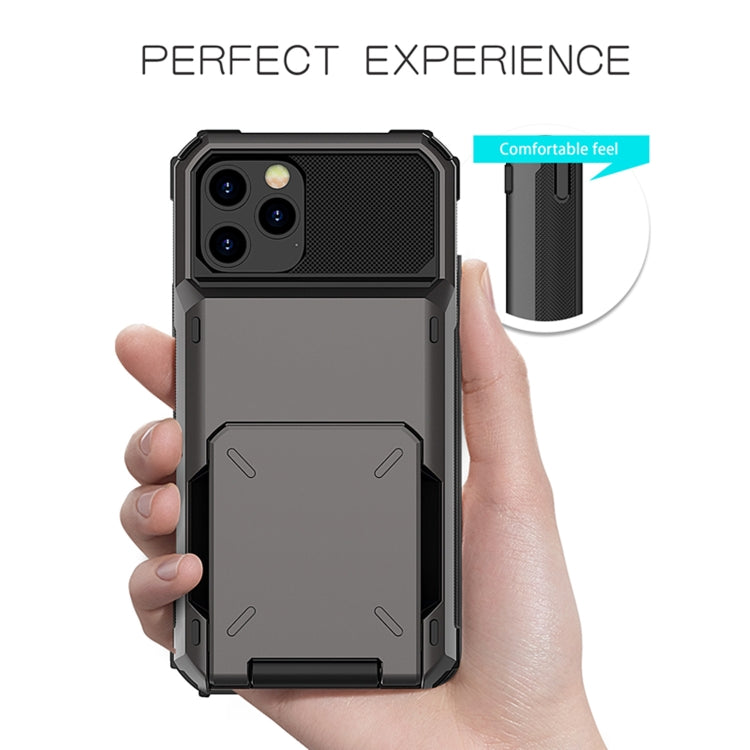 For iPhone 12 Pro Max Scratch-Resistant Shockproof Heavy Duty Rugged Armor Protective Case with Card Solt, For iPhone 12 Pro Max