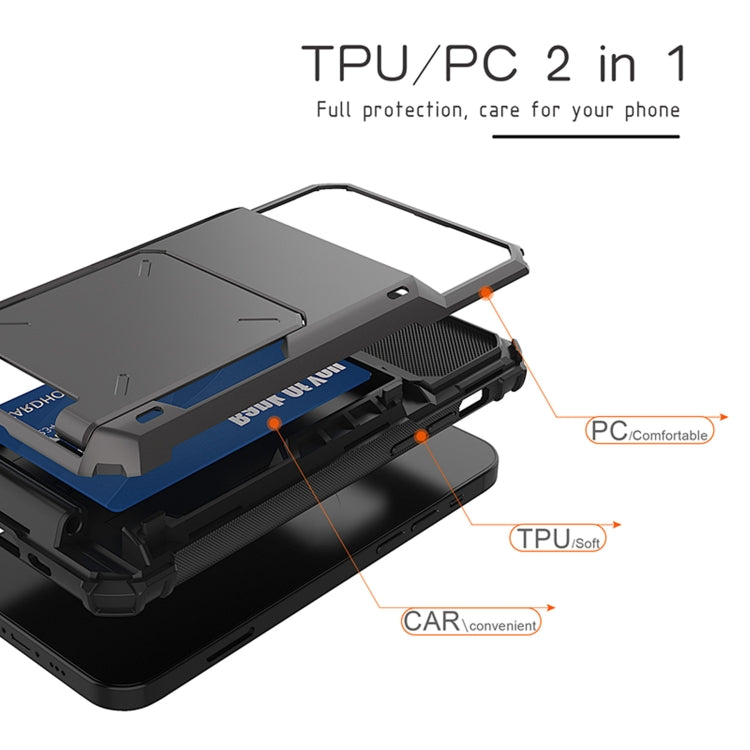 For iPhone 12 Pro Max Scratch-Resistant Shockproof Heavy Duty Rugged Armor Protective Case with Card Solt, For iPhone 12 Pro Max