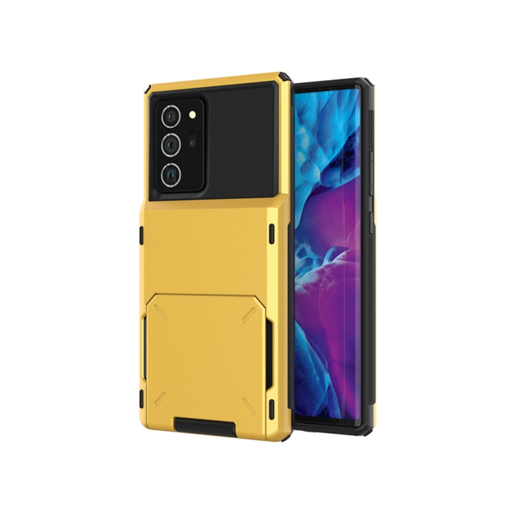 For Samsung Galaxy Note20 Scratch-Resistant Shockproof Heavy Duty Rugged Armor Protective Case with Card Slot
