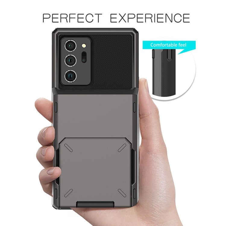 For Samsung Galaxy Note20 Ultra Scratch-Resistant Shockproof Heavy Duty Rugged Armor Protective Case with Card Slot