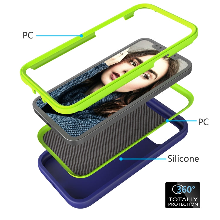 For iPhone 12 Pro Max Wave Pattern 3 in 1 Silicone+PC Shockproof Protective Case, For iPhone 12 Pro Max