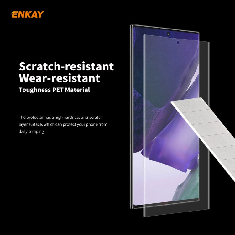 For Samsung Galaxy Note 20 Ultra 5 PCS ENKAY Hat-Prince 3D Full Screen PET Curved Hot Bending HD Screen Protector Soft Film, For Samsung Galaxy Note 20 Ultra
