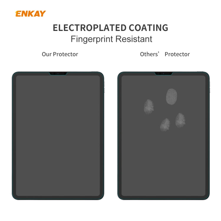 For iPad Pro 11 2020 / 2018 ENKAY Hat-Prince 0.33mm 9H Surface Hardness 2.5D Explosion-proof Tempered Glass Protector, For iPad Pro 11 2022 / 2021 / 2020 / 2018(1pc)