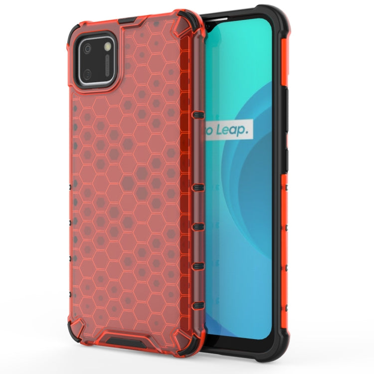 For OPPO Realme C15 Shockproof Honeycomb PC + TPU Case