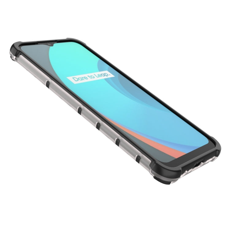 For OPPO Realme C15 Shockproof Honeycomb PC + TPU Case