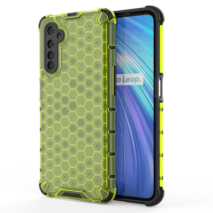 For OPPO Realme 6 Shockproof Honeycomb PC + TPU Case, For OPPO Realme 6