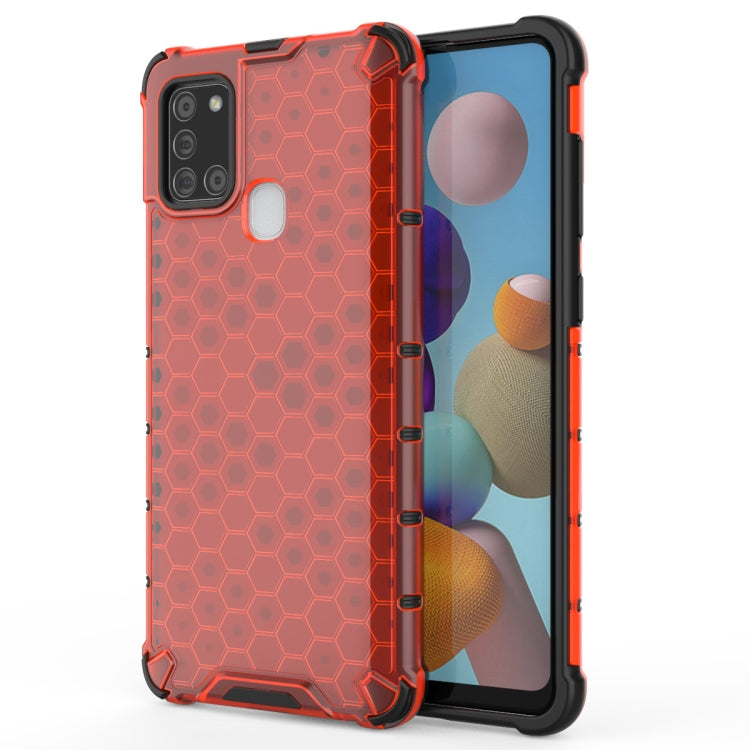 For Samsung Galaxy A21S  Shockproof Honeycomb PC + TPU Case, For Galaxy A21S