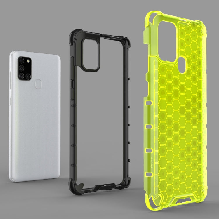For Samsung Galaxy A21S  Shockproof Honeycomb PC + TPU Case, For Galaxy A21S