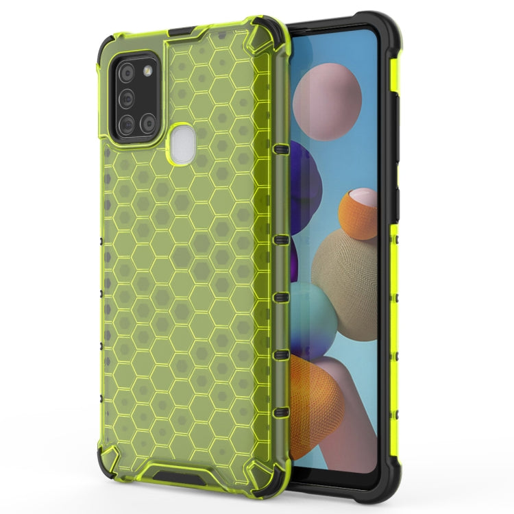 For Samsung Galaxy A21S  Shockproof Honeycomb PC + TPU Case, For Galaxy A21S