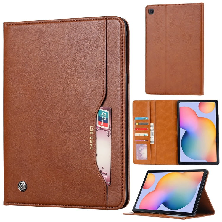 For Samsung Galaxy Tab A7 2020 / T505 Knead Skin Texture Horizontal Flip Leather Case , with Photo Frame & Holder & Card Slots & Wallet, For Galaxy Tab A7 2020, For Samsung Galaxy Tab A7 2020