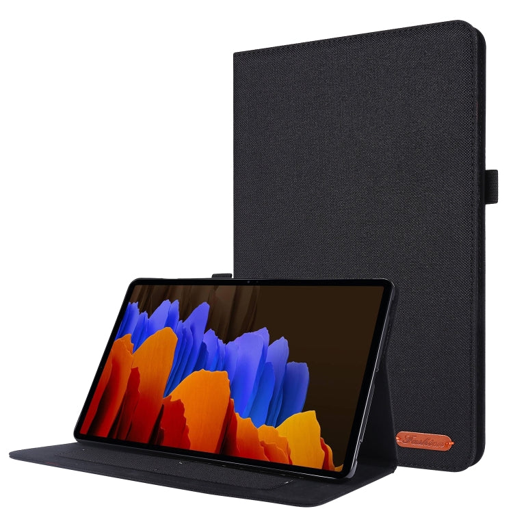 Horizontal Flip TPU + Fabric PU Leather Protective Case with Card Slots & Holder, For Galaxy Tab S8 / Galaxy Tab S7, For Samsung Galaxy Tab S8 / Galaxy Tab S7, For Galaxy Tab A7(2020), For Galaxy Tab A 7(2020)