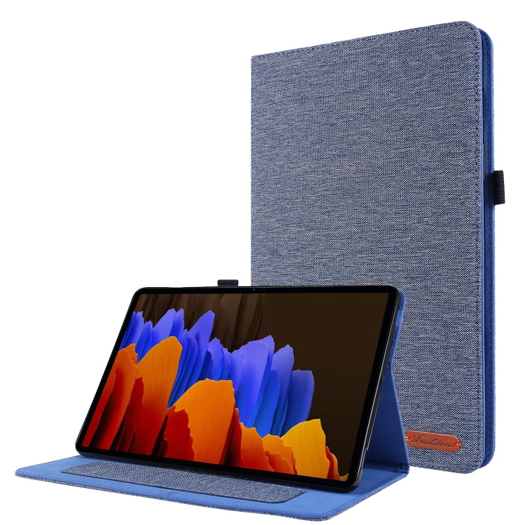 Horizontal Flip TPU + Fabric PU Leather Protective Case with Card Slots & Holder, For Galaxy Tab S8 / Galaxy Tab S7, For Samsung Galaxy Tab S8 / Galaxy Tab S7, For Galaxy Tab A7(2020), For Galaxy Tab A 7(2020)