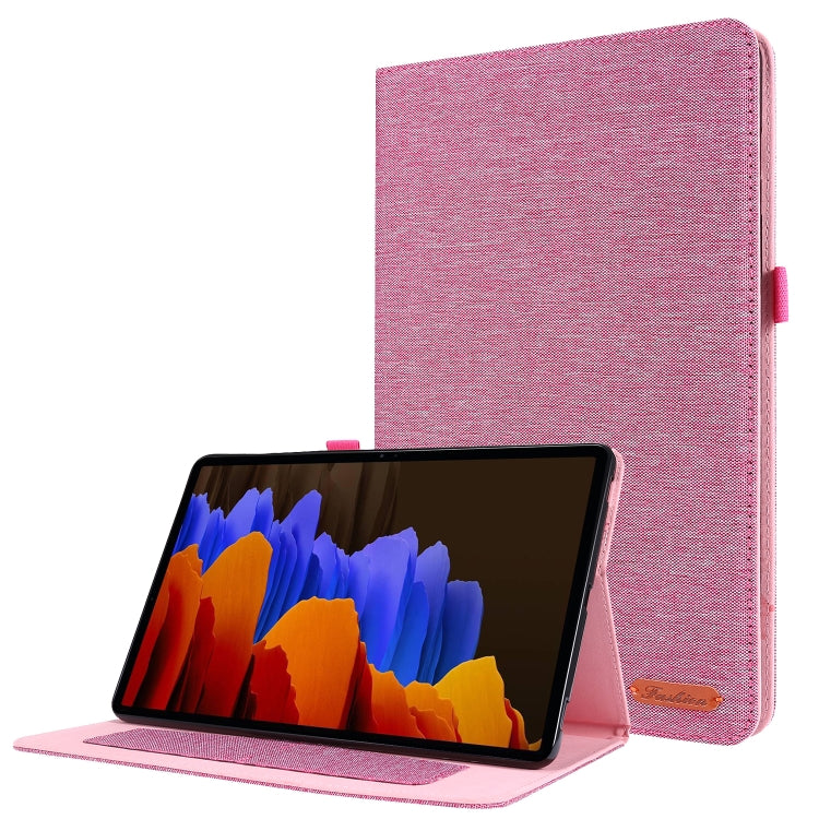 Horizontal Flip TPU + Fabric PU Leather Protective Case with Card Slots & Holder, For Galaxy Tab S8 / Galaxy Tab S7, For Samsung Galaxy Tab S8 / Galaxy Tab S7, For Galaxy Tab A7(2020), For Galaxy Tab A 7(2020)
