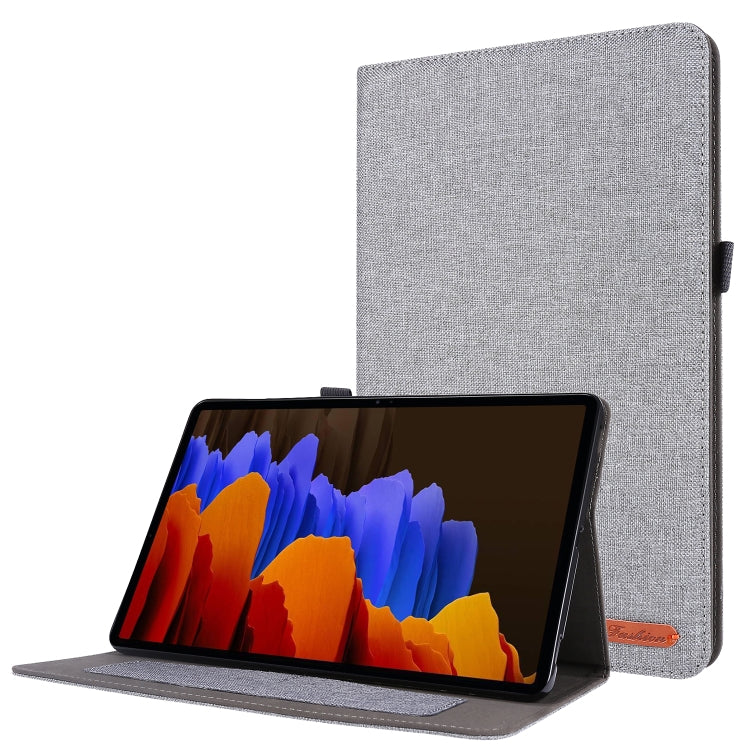 Horizontal Flip TPU + Fabric PU Leather Protective Case with Card Slots & Holder, For Galaxy Tab S8 / Galaxy Tab S7, For Samsung Galaxy Tab S8 / Galaxy Tab S7, For Galaxy Tab A7(2020), For Galaxy Tab A 7(2020)