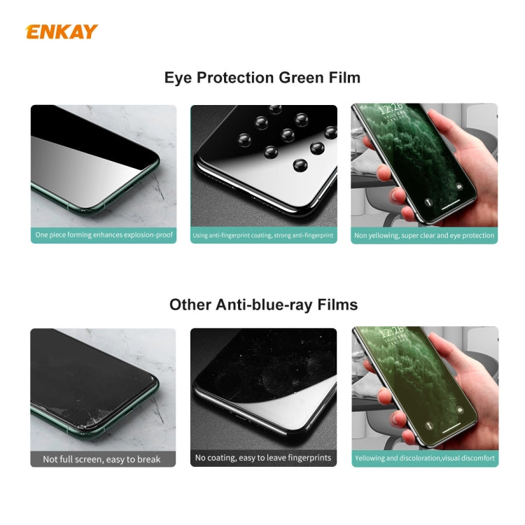 ENKAY Hat-Prince 0.26mm 9H 6D Curved Full Screen Eye Protection Green Film Tempered Glass Protector, For Xiaomi Redmi Note 8 Pro, For Redmi Note 9S/Note 9 Pro (Max), ForRedmi 10X 4G / Redmi Note 9, For Xiaomi Redmi 9 / 9A / 9C, For Samsung Galaxy A71  ...