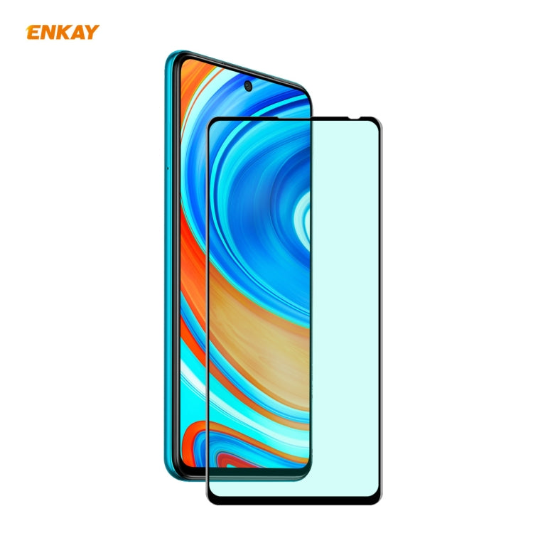 ENKAY Hat-Prince 0.26mm 9H 6D Curved Full Screen Eye Protection Green Film Tempered Glass Protector, For Xiaomi Redmi Note 8 Pro, For Redmi Note 9S/Note 9 Pro (Max), ForRedmi 10X 4G / Redmi Note 9, For Xiaomi Redmi 9 / 9A / 9C, For Samsung Galaxy A71  ...