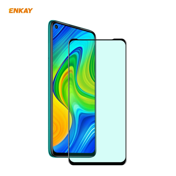 ENKAY Hat-Prince 0.26mm 9H 6D Curved Full Screen Eye Protection Green Film Tempered Glass Protector, For Xiaomi Redmi Note 8 Pro, For Redmi Note 9S/Note 9 Pro (Max), ForRedmi 10X 4G / Redmi Note 9, For Xiaomi Redmi 9 / 9A / 9C, For Samsung Galaxy A71  ...