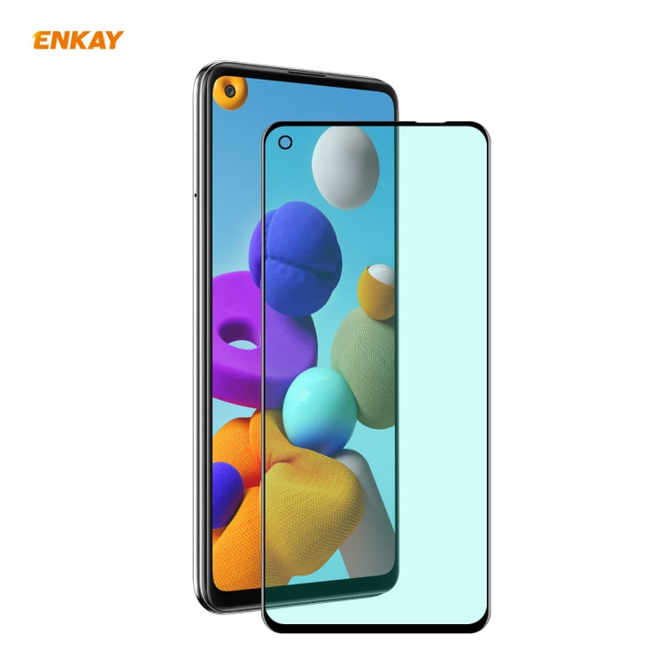 ENKAY Hat-Prince 0.26mm 9H 6D Curved Full Screen Eye Protection Green Film Tempered Glass Protector, For Xiaomi Redmi Note 8 Pro, For Redmi Note 9S/Note 9 Pro (Max), ForRedmi 10X 4G / Redmi Note 9, For Xiaomi Redmi 9 / 9A / 9C, For Samsung Galaxy A71  ...