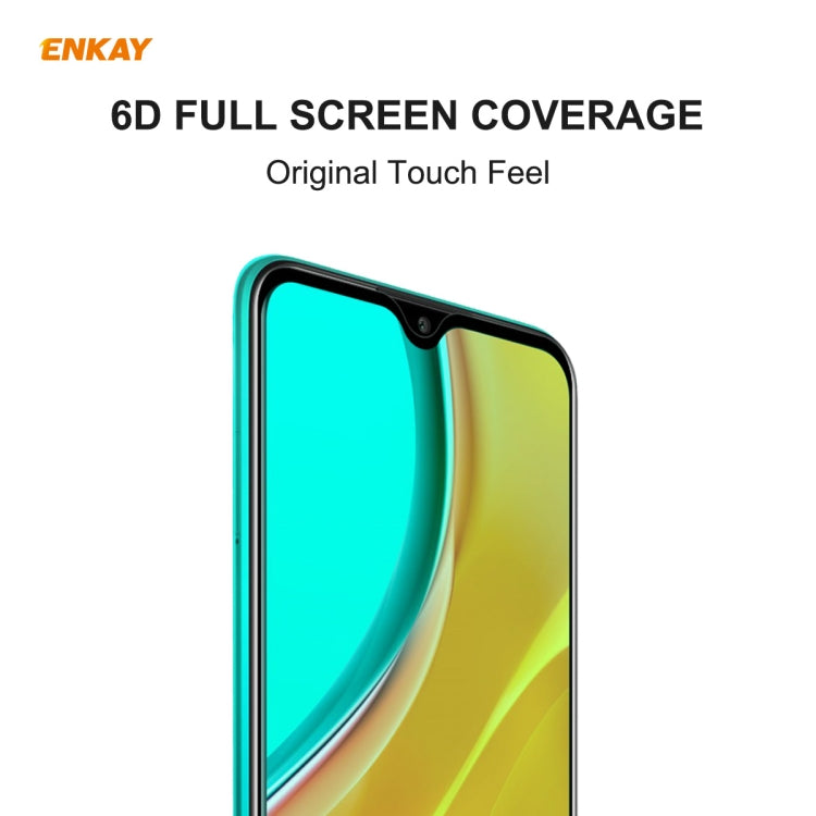 5 PCS ENKAY Hat-Prince 0.26mm 9H 6D Curved Full Screen Eye Protection Green Film Tempered Glass Protector, For Xiaomi Redmi Note 8 Pro, For Redmi Note 9S/Note 9 Pro, For Redmi 10X 4G/Redmi Note 9, For Xiaomi Redmi 9 / 9A / 9C, For Samsung Galaxy A71   ...